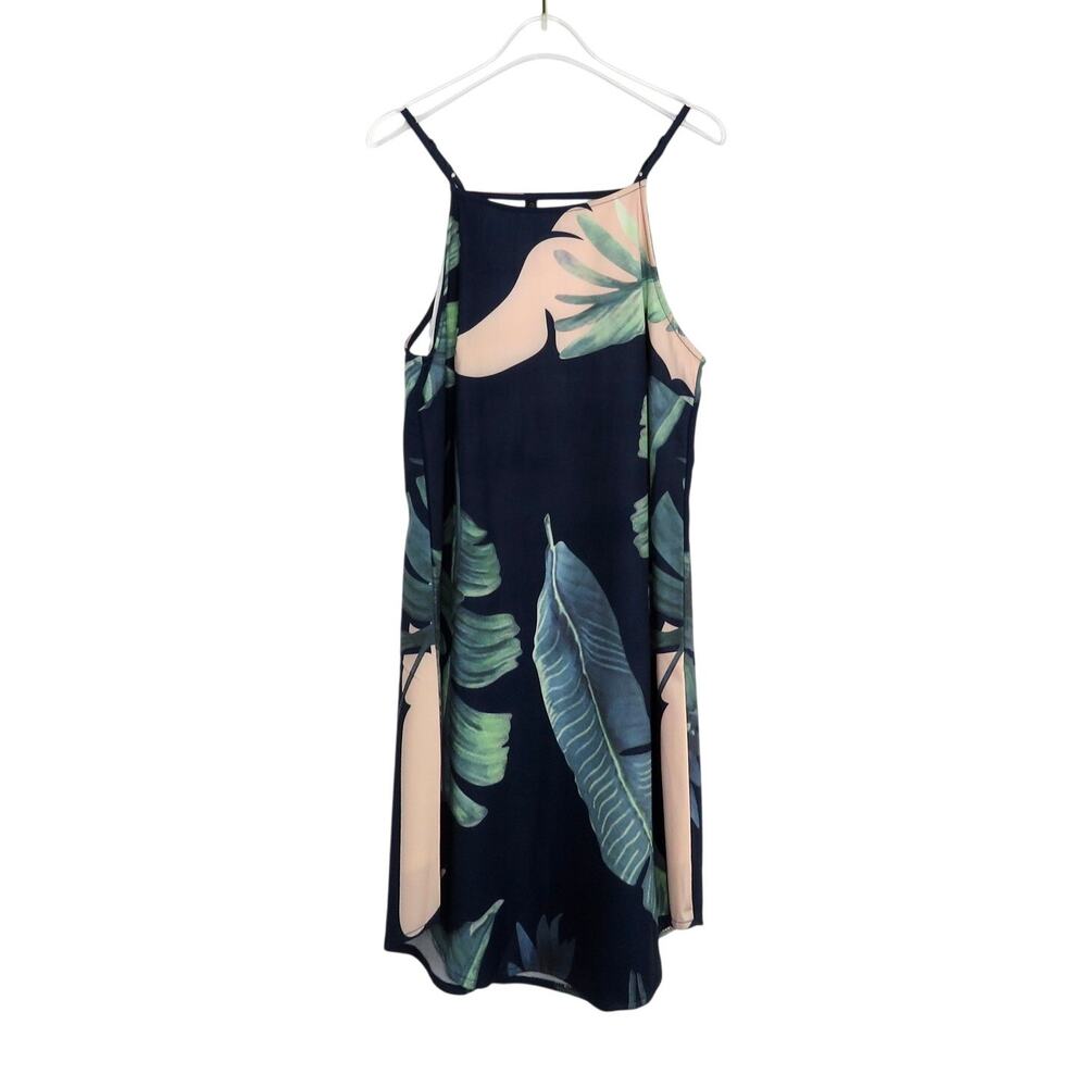ASOS Tropical Palm Leaf Mini Dress Small
